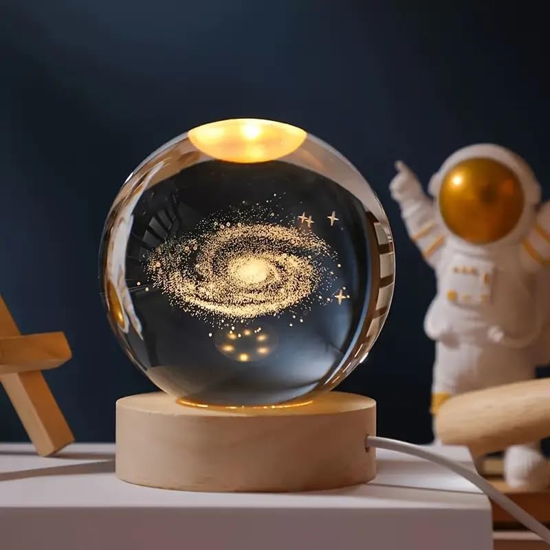 3d Solar System Crystal Ball