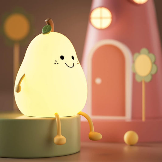 Silicone Pear LED Night light Lamp