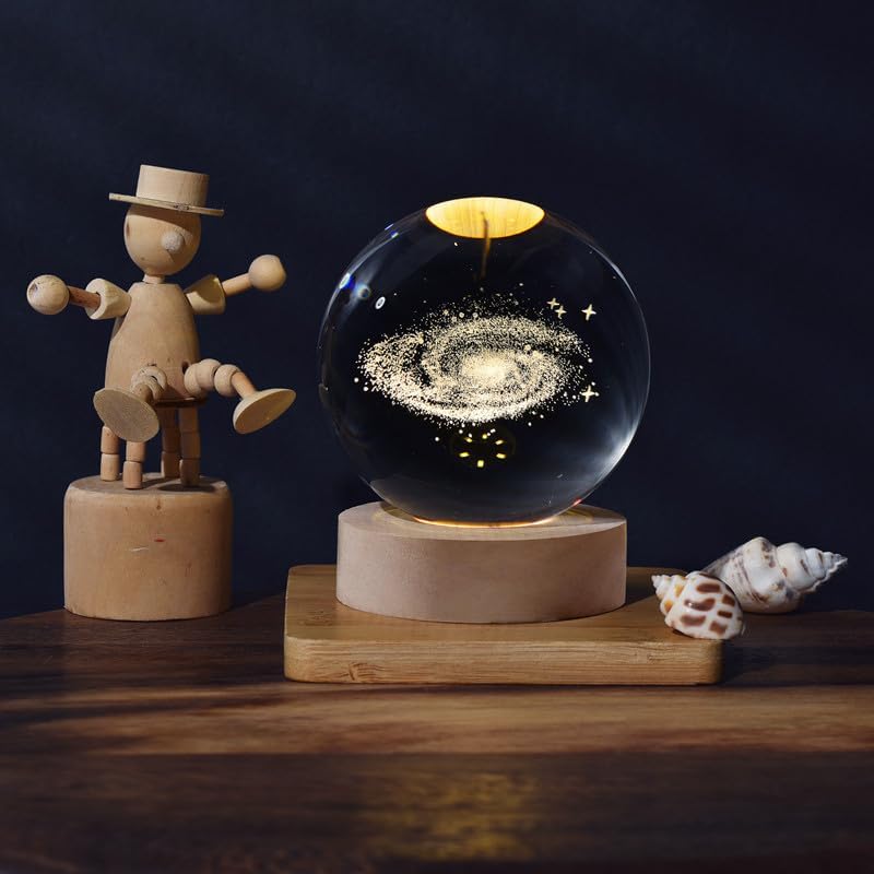 3d Solar System Crystal Ball