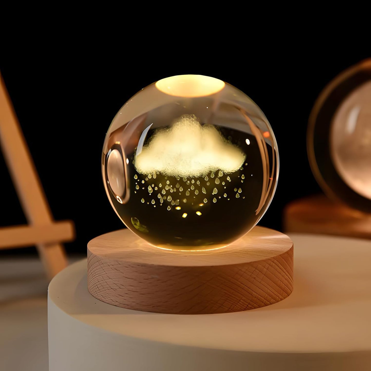 3d Solar System Crystal Ball