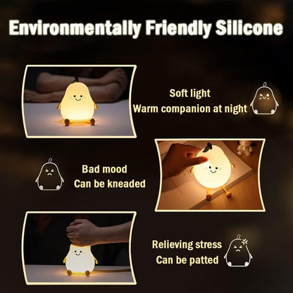 Silicone Pear LED Night light Lamp