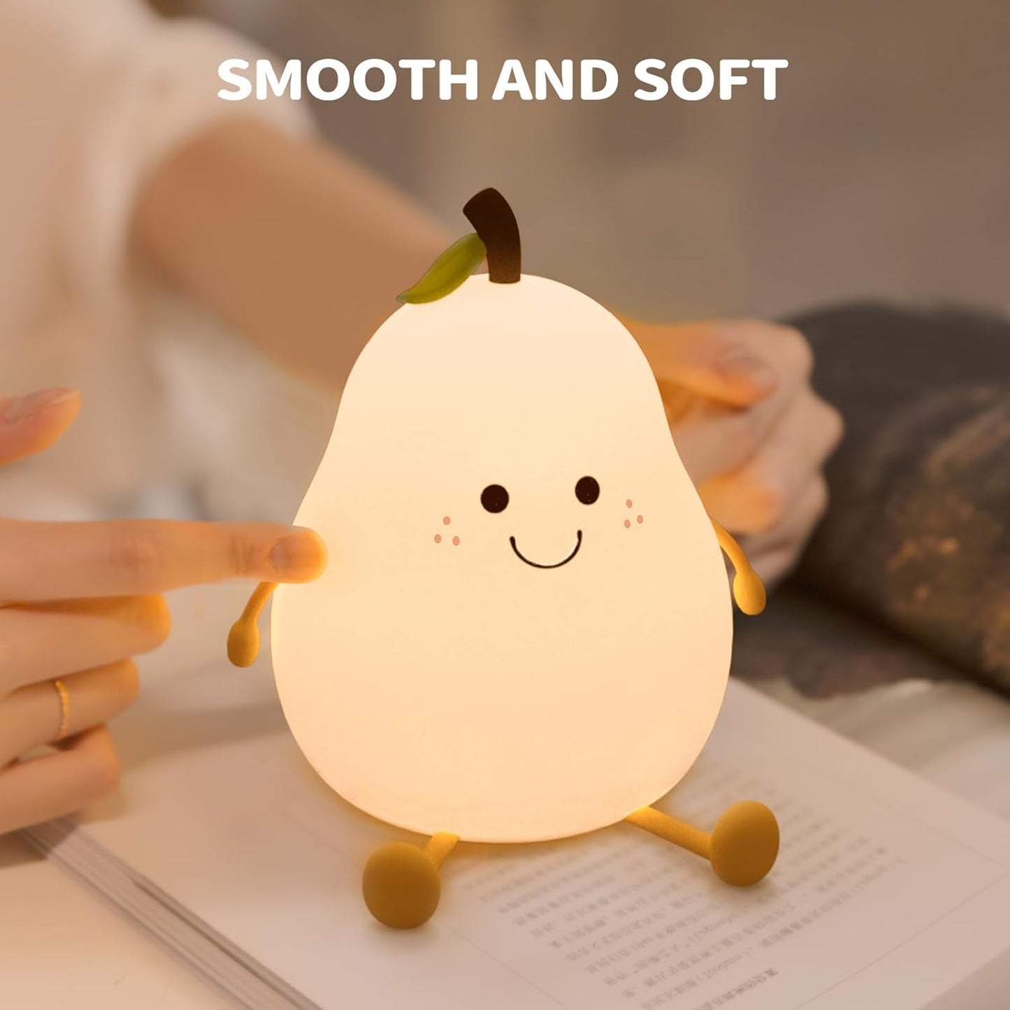 Silicone Pear LED Night light Lamp