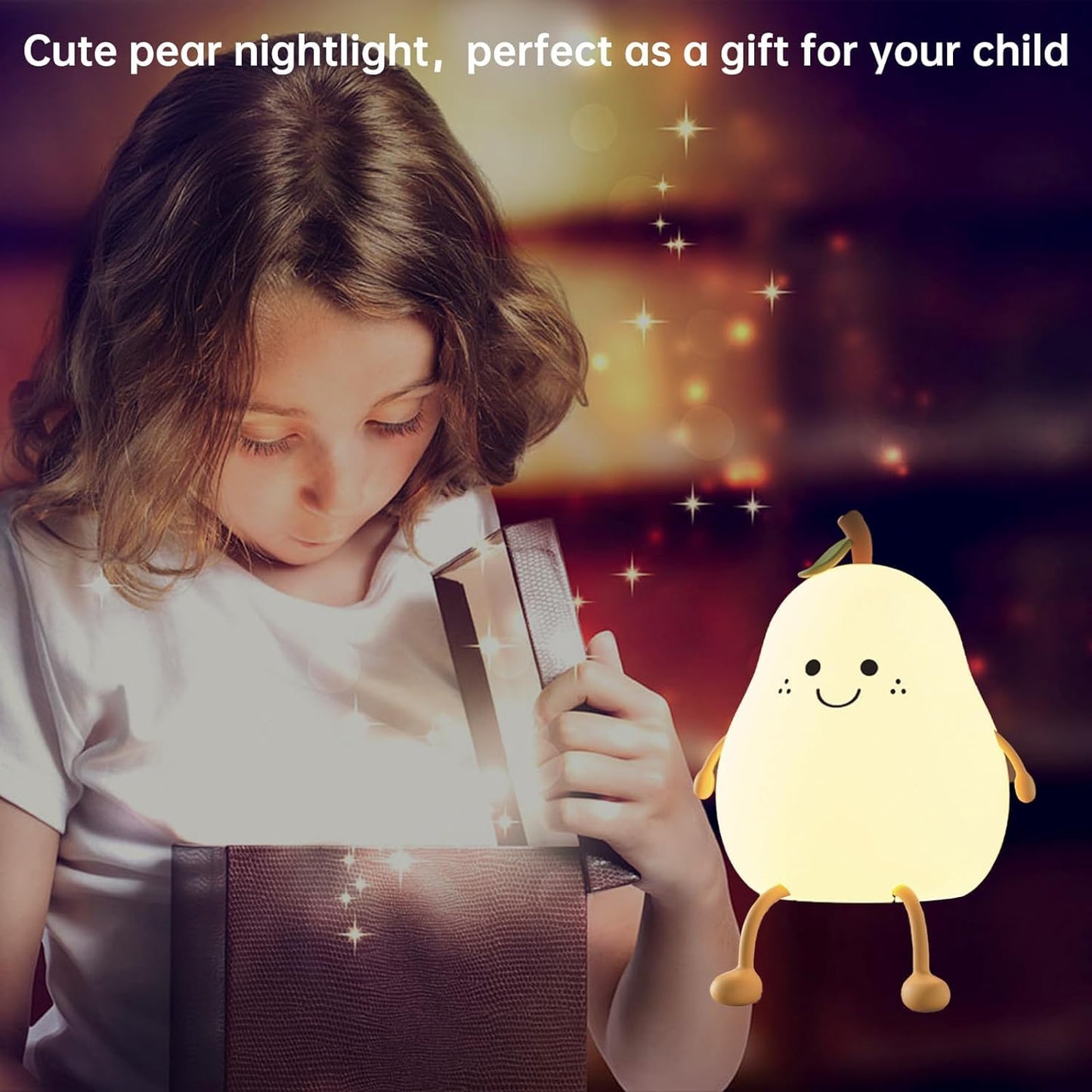 Silicone Pear LED Night light Lamp