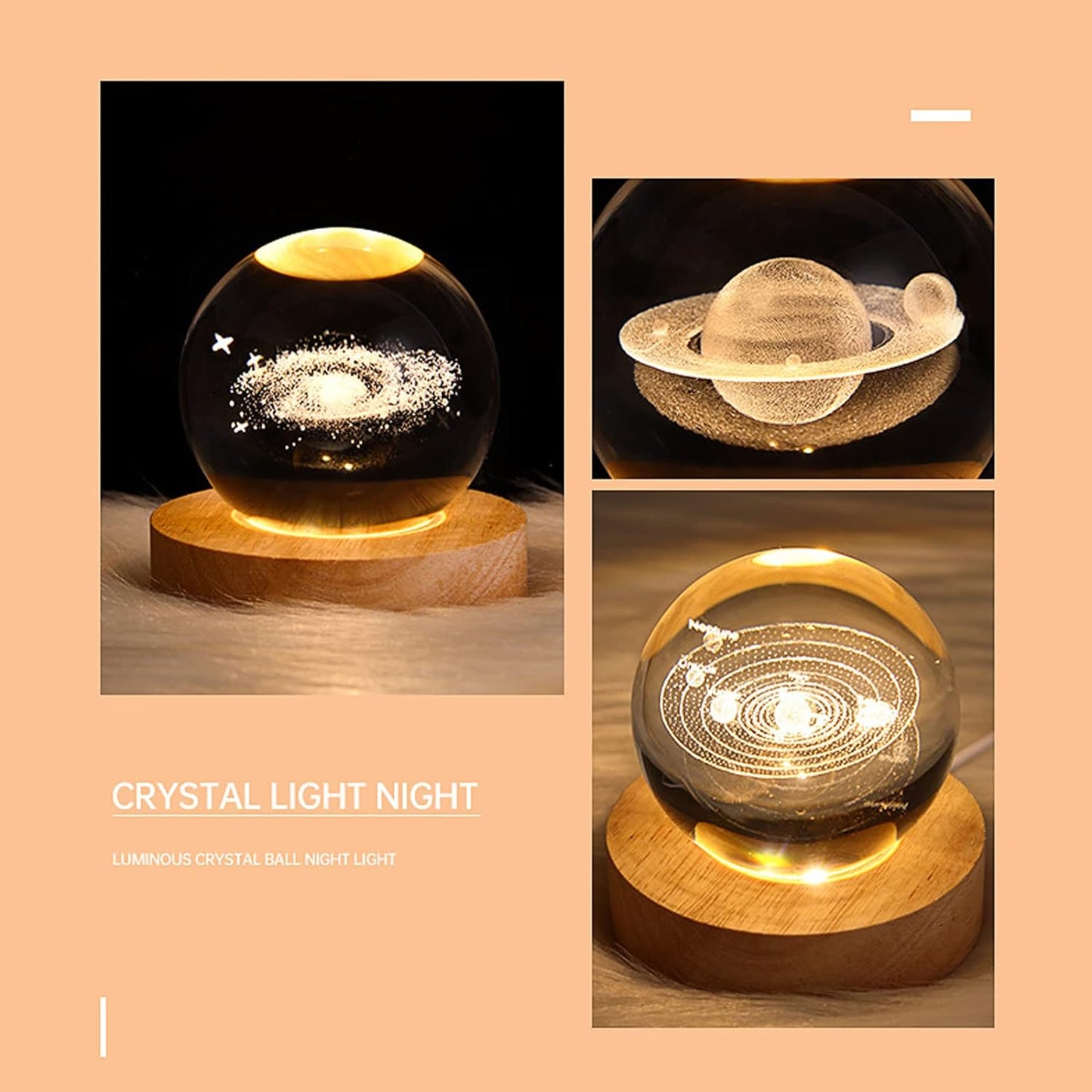 3d Solar System Crystal Ball