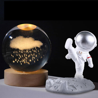 3d Solar System Crystal Ball