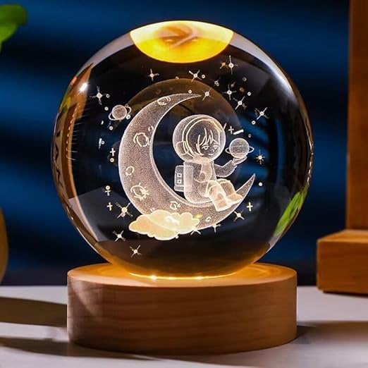 3d Solar System Crystal Ball