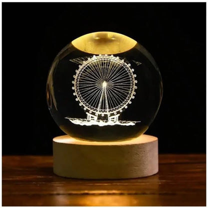 3d Solar System Crystal Ball